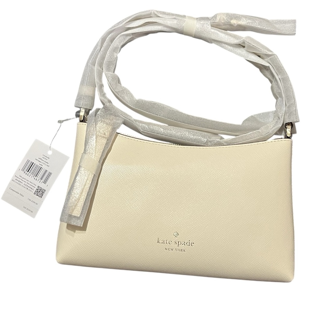 Kate Spade• Sadie Cream & Gold Crossbody Bag